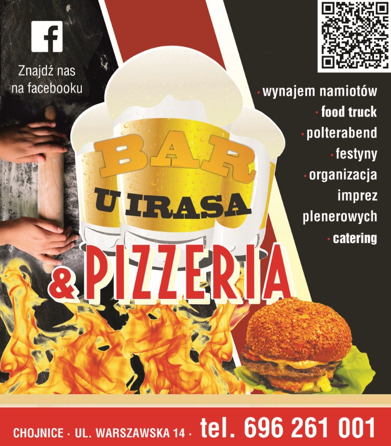 "BAR U IRASA & PIZZERIA" OBSŁUGA WESEL, IMPREZ - pizzeria CHOJNICE pizzeria CHOJNICE